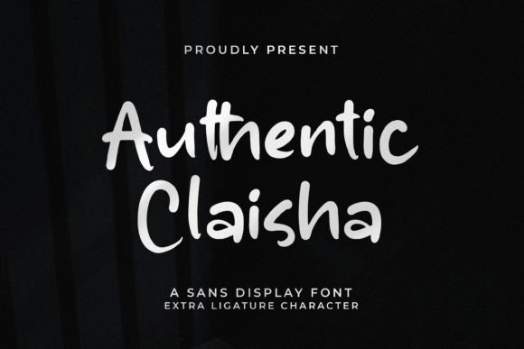 Authentic Claisha: A Handwritten Display Font That Feels Like a Smile