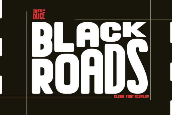 Black Roads: A Modern Display Font for Confident Digital Brands