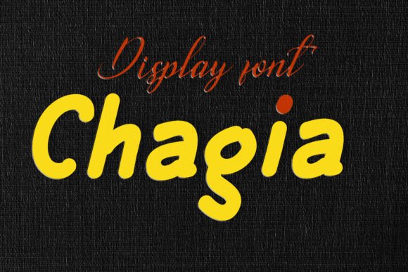 Chagia: A Vintage Display Font for Digital Branding