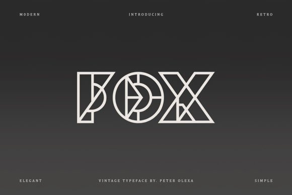 Fox: A Bold Display Font for Handmade Labels & Printables