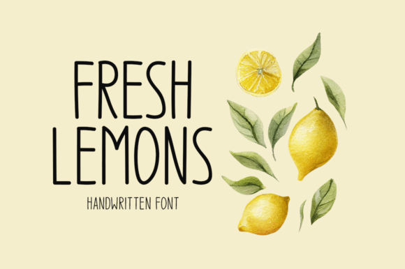 Fresh Lemons: A Handwritten Display Font That Cuts Through the Feed