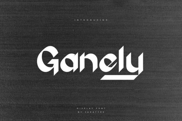 Ganely: A Friendly Display Font for Handmade Creators