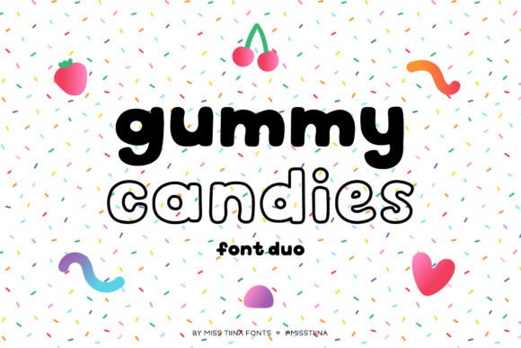 Gummy Candies: A Playful Display Font for Brand Charm