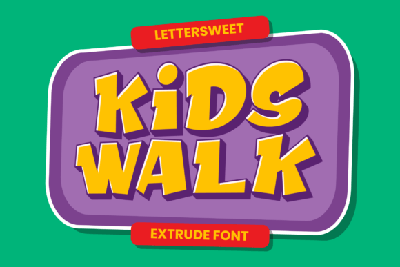 Kids Walk: A Display Font That Feels Like Playtime