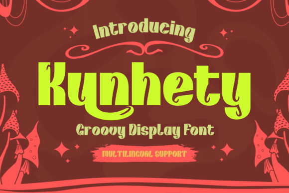 Kunhety: A Groovy Retro Display Font for Handmade Brands