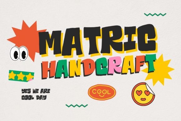 Matric Handcraft: A Bold Display Font for Scroll-Stopping Campaigns
