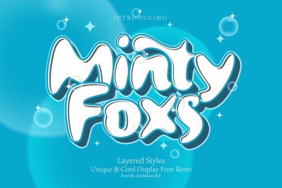 Minty Foxs: A Playful Display Font for Handmade Creators