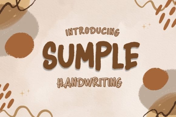Sumple Display Font for Handmade Brands & Printables