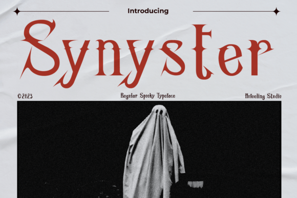 Synyster: A Gothic Display Font with Editorial Grace