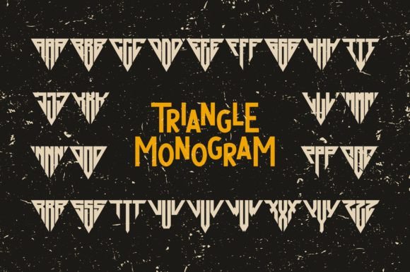 Triangle Monogram: A Display Font That Makes Your Brand Instantly Memorable