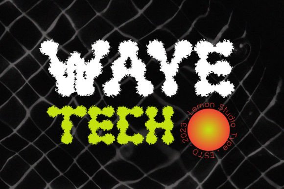 Waye Tech: A Modern Display Font That Elevates Small Business Branding
