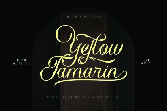 Yellow Tamarin: A Bold Display Font for Standout Brand Identity